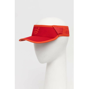 Šilt Compressport Visor Ultralight boja: crvena, s uzorkom, XHWU3893