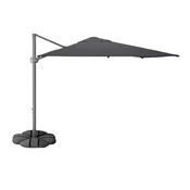 SEGLARÖ / IGGÖN Suncobran, viseci s postoljem, boja antracita/tamnosiva, 330x240 cm