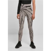 Womens leggings with a cotton tie with a high waist black/asphalt