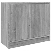 Vidaxl Omarica za umivalnik siva sonoma 63x29x55 cm inženirski les