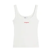 Tommy Jeans Top rdeča/bela