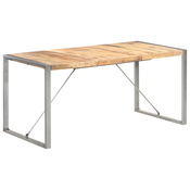 vidaXL Jedilna miza 160x80x75 cm trden robusten mangov les