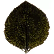 Majhen servirni krožnik Hortenzija Costa Nova Riviera 17,2 x 15 cm, temno zelen