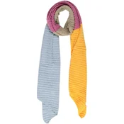 Pieces PCPYRON STRUCTUR NEW BLOCK LONG SCARF 17143900 Rumena