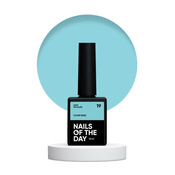 NAILSOFTHEDAY Prekrivna baza NOVO 19 - polprozorna svetlo modra hibridna baza, 10 ml