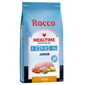 10 kg + 2 kg gratis! 12 kg Rocco Mealtime - Junior – piletina