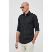 Košulja Calvin Klein za muškarce, boja: ljubicasta, slim, s klasicnim ovratnikom