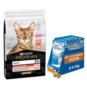 10 kg PURINA PRO PLAN + 8 x 40 g Dentalife Snacks gratis! - Adult Vital Functions losos