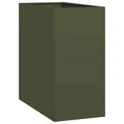 Vidaxl Sadilnik olivno zelena 40x80x80 cm Jeklo