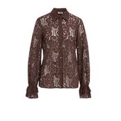 WE Fashion Bluza temno rjava