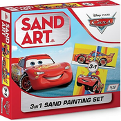 Set za bojanje pijeskom Red Castle - Sand Art, Cars 3