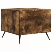 vidaXL Klubska miza Dimljen hrast 49 x 50 x 40 cm Inženirski les
