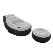 0.00023 Žametni fotelj z oporo za noge 130 x 99 x 76 cm INTEX 68564