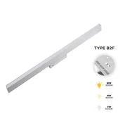 Bela LED linearna reflektorska svetilka 20W 3CCT tip B2F za magnetne tirnice SMART TRACK 48VDC