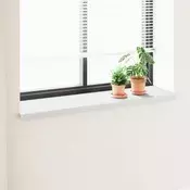 vidaXL Okenski nadstrešek Bela 140 x 45 x 4,5 cm PVC