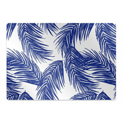 Decormat Podloga za pisarniški stol Mornarsko modri list 140x100 cm 15 cm