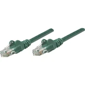 Intellinet RJ45 omrežni priključni kabel CAT 6 S/FTP [1x RJ45-vtič - 1x RJ45-vtič] 20 m zelen pozlačeni zatiči Intellin