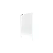 Mexen Next L kopalna zavesa za kad s 1 krilom 100 x 150 cm, prozorna, črna - 895-100-000-03-00-70