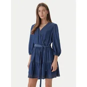 BOSS Jeans obleka C_Dardy 50559071 Modra Relaxed Fit