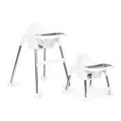 EcoToys Jedilni stol 2v1 Bela