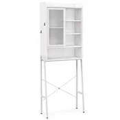 COSTWAY Omarica nad straniščem Kopalniška omarica 63 x 29 x 170 cm, (5000070953)
