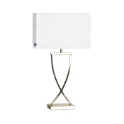 ByRydens 2829620-5000 - Stona lampa OMEGA 1xE27/5W/230V bela/mesing