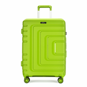BONTOUR Charm, 4 kolesa Kovček za voziček s ključavnico TSA številke, velikost S, Citrus zelena