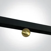 ŠINSKI REFLEKTOR MAGNET 7W WW 48V IP20 MINI/MIDI/MAXI CRNO/STARO ZLATO