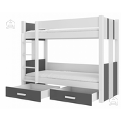 Pograd Arta - 90x200 cm - bel/antracit