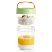 Škatla za prigrizke JAR IT POJDI Lékué 400 ml zelene