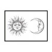 shumee PLAKAT ZA SLIKE V OKVIRJU 43x33 cm Sonce Luna P891