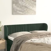 Vidaxl vidaXL Vzglavje s krilci temno zeleno 147x23x78/88 cm žamet