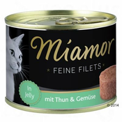 Miamor Fileji v želeju, konzerva 185 g - Tuna + zelenjava