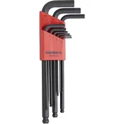 Set dugih imbus kljuceva sa kuglicnom glavom Bondhus HEX 1,5 - 10,0 10999 9 kom