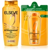 L’Oréal Paris Elseve Extraordinary Oil hranilni šampon za suhe lase 2 kos