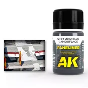 Paneliner for grey and blue camouflage