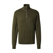 SELECTED HOMME Pulover SLHBERG temno zelena