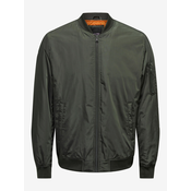 Dark Green Mens Bomber ONLY & SONS Joshua - Men