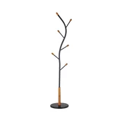 Samostoječi obešalnik 186x38 cm STILE črn