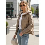 Prešita zimska jakna s kapuco