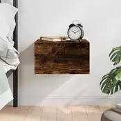 Vidaxl vidaXL Viseča nočna omarica dimljen hrast 35x35x20 cm