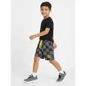 Sinsay - Pamucne kratke pantalone sa printom Smiley World - tamno siva