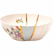Skleda za solato KINTSUGI 3, 19 cm, bela, Seletti