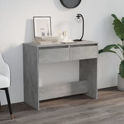 vidaXL Konzolni stol siva boja betona 89 x 41 x 76,5 cm celicni