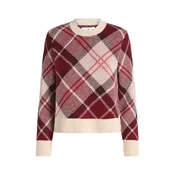 Barbour Pulover Stevie bež/burgund/vinsko rdeča