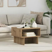 vidaXL Klubska miza Umetni hrast 48 x 46 x 35 cm Konstruiran les