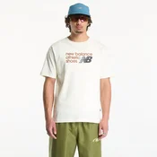 Majice New Balance Athletics Premium Relaxed Chest Logo T-Shirt Angora S