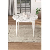 HANAH HOME Trpezarijski sto Tor White Marble White