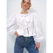 Trend Alaçati Stili Bluza bela