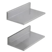 VEVOR Stenska polica 406x218x85 cm srebrna